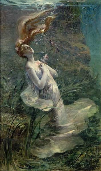 'Ophelia' (1895) by Paul Albert Steck